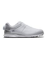 FootJoy Men's Pro Sl Carbon Boa Xw Spikeless Golf Shoes - White/Silver
