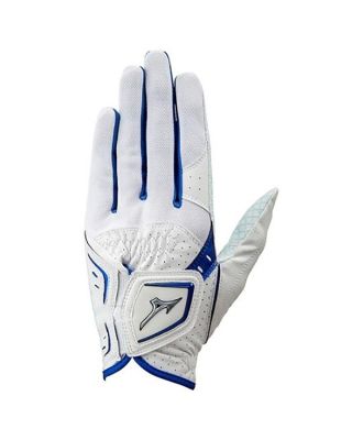 Mizuno Cool Grip Tropicool White/Blue Golf Glove with white background