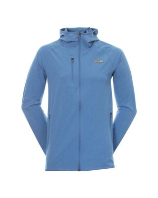 Puma Men's EGW Hooded Golf Jacket - Federal Blue Heather