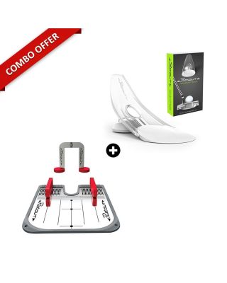 PuttOut Combo Deal of Puttout Mirror Trainer with Gates or PuttOut Pressure Putt Trainer
