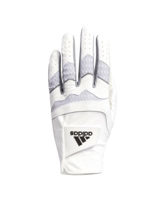 Adidas men's codechaos white and silver golf glove with white background