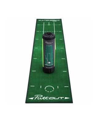 PuttOut golf putting mat with its cover