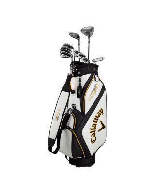 Callaway Warbird right-handed graphite golf clubs set with regular flex including 11 clubs & cart bag
