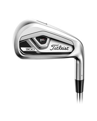 Cavity view of Titleist T300 (5-W) Graphite Irons