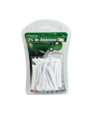 JEF World of Golf No-Resistance Tees 69 mm - (40 Count)