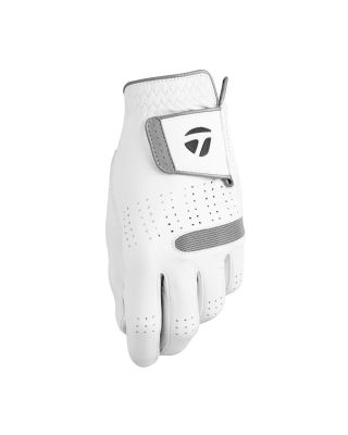 Taylormade tp flex breathable tour performance white golf glove with white background