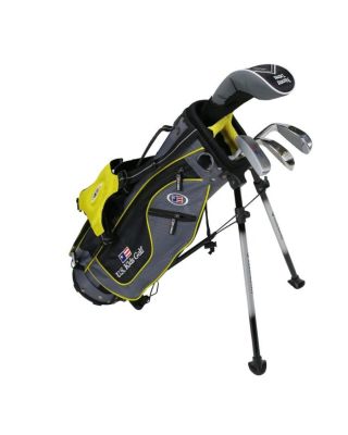 US Kids Golf Ultralight right-handed juniors golf clubs set, including 4 Clubs & dual-strap stand bag