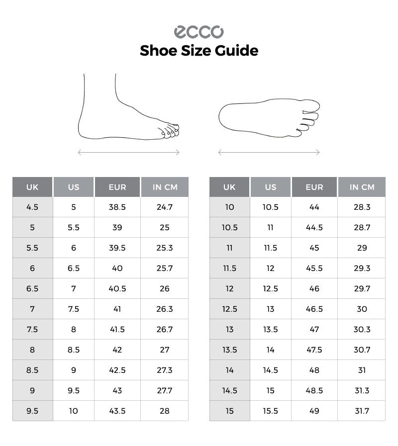 Ecco Shoe Size Chart