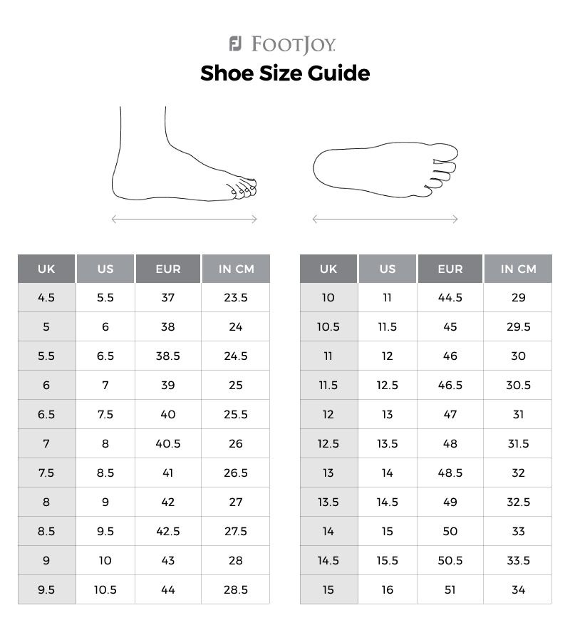 Footjoy Shoe Size Chart